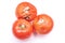 Molded red tomato, isolated on