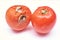 Molded red tomato, isolated on