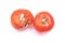 Molded red tomato, isolated on