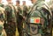Moldova army uniform patch flag. Moldova troops