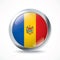 Moldova flag button