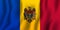 Moldova realistic waving flag vector illustration. National country background symbol. Independence day