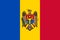 Moldovan national flag. Official flag of Moldova, accurate colors