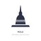 mole antonelliana in turin icon on white background. Simple element illustration from Cinema concept