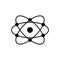 Molecular atom neutron laboratory Icon Vector physics science model for your web site design, logo, app, UI. illustration