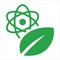 Molecular biology nature environmental friendly nuclear technology with leaves concept of green science physics