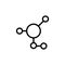molecular compound icon. Element of science icon for mobile concept and web apps. Thin line molecular compound icon can be used