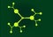 Molecular green background