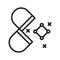 Molecular Medicine Icon Image.