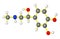 Molecular model of adrenaline