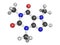 Molecular model of caffeine