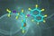 Molecular model of duloxetine, an antidepressant medicine used to treat depression, anxiety and nerve pain. Scientific