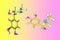 Molecular model of epinephrine or adrenaline. It is a hormone, medication and neurotransmitter. Scientific background