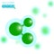 Molecular physics green atom