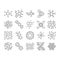 molecular science chemistry atom icons set vector