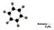 Molecular structure Benzene C6H6