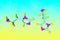 Molecular structure of histamine. It is an organic nitrogenous compound involved in local immune responses and acting as