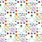 Molecular structure medical evolution life biotechnology microbiology formula seamless pattern background vector