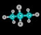 Molecular structure of propane on black