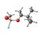 Molecular structure of soman on white