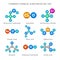 Molecular structures of common chemical substances