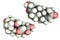 Molecule of aldosterone hormone