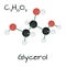 Molecule C3H8O3 Glycerol