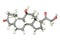 Molecule of cortisol hormone