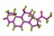 Molecule of cortisol hormone