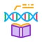 molecule dna researcher color icon vector illustration