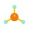 Molecule flat icon