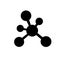 Molecule icon. Structure of molecules in chemistry