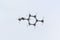 Molecule of limonene, isolated molecular model. 3D rendering