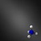 Molecule model on a gradient mesh background.