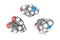 Molecule morphine. Morphine is an opioid agonist. Atoms are represented as spheres with conventional color coding