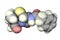 Molecule of penicillin antibiotic