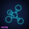 Molecule sign neon design