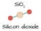 Molecule SiO2 Silicon dioxide