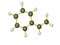 A molecule of styrene