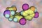 Molecule of thyroxine, a thyroid hormone