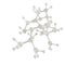 Molecule white 3d on white