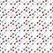 Molecules seamless pattern for fabric, paper and web design