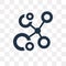 Molecules vector icon isolated on transparent background, Molecules transparency concept can be used web and mobile