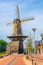 Molen de Roos windmill in Delft, Netherlands