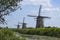 Molendriegang, three windmills, in the area of Leidschendam