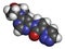 Molidustat investigational anemia drug molecule. Inhibitor of hypoxia-inducible factor prolyl hydroxylase, used as sports doping.