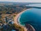 Mollymook beach during sunrise, South Coast, NSW, Australia.