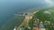 Molo Yacht Harbor Puck Port Panorama Aerial View Poland
