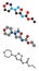 Molsidomine angina drug molecule