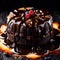 Molten Lava Cake , traditional popular sweet dessert cake
